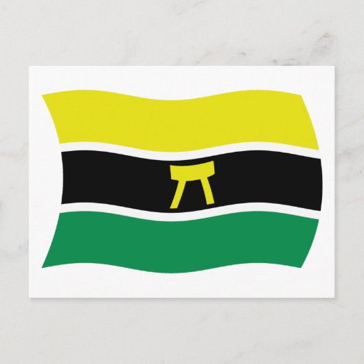 Carte postale du drapeau du peuple Ashanti (Devant)