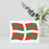 Carte postale du drapeau du peuple basque (Debout devant)
