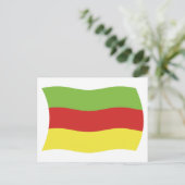 Carte postale du drapeau du peuple Bodos (Debout devant)