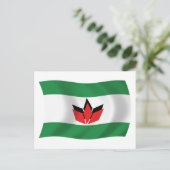 Carte postale du drapeau du peuple hongrois (Debout devant)