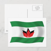 Carte postale du drapeau du peuple hongrois (Devant / Derrière)