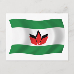 Carte postale du drapeau du peuple hongrois