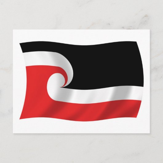 Carte postale du drapeau du peuple Maori (Devant)
