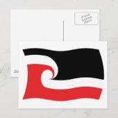Carte postale du drapeau du peuple Maori (Devant / Derrière)