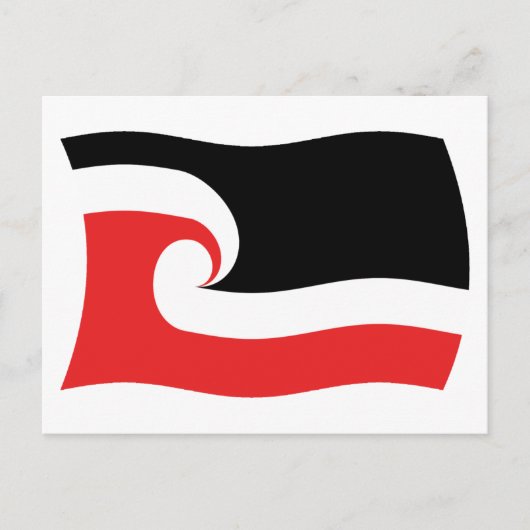 Carte postale du drapeau du peuple Maori (Devant)