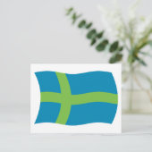 Carte postale du drapeau du peuple vote (Debout devant)