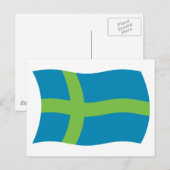 Carte postale du drapeau du peuple vote (Devant / Derrière)
