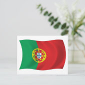 Carte postale du drapeau du Portugal (Debout devant)