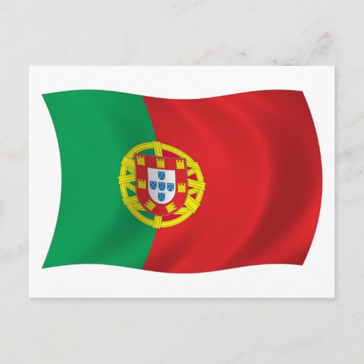 Carte postale du drapeau du Portugal (Devant)