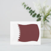 Carte postale du drapeau du Qatar (Debout devant)