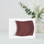 Carte postale du drapeau du Qatar (Debout devant)