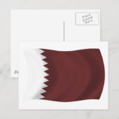 Carte postale du drapeau du Qatar (Devant / Derrière)