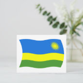 Carte postale du drapeau du Rwanda (Debout devant)