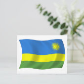 Carte postale du drapeau du Rwanda (Debout devant)