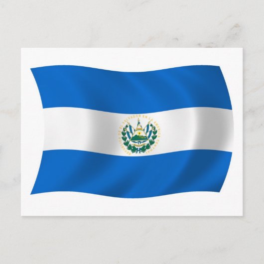 Carte postale du drapeau du Salvador (Devant)