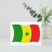 Carte postale du drapeau du Sénégal (Debout devant)