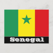 Carte postale du drapeau du Sénégal (Devant)