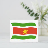 Carte postale du drapeau du Suriname (Debout devant)