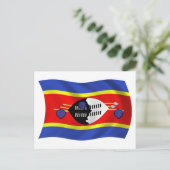 Carte postale du drapeau du Swaziland (Debout devant)