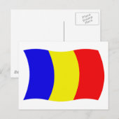 Carte postale du drapeau du Tchad (Devant / Derrière)