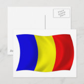 Carte postale du drapeau du Tchad (Devant / Derrière)