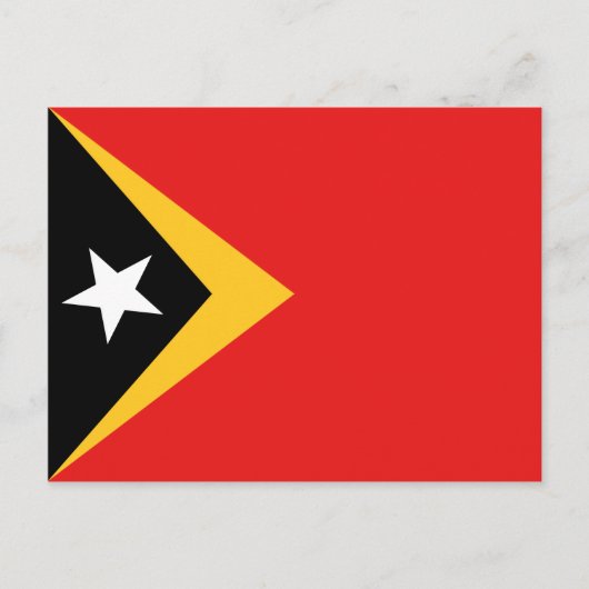 Carte postale du drapeau du Timor oriental (Devant)