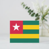 Carte postale du drapeau du Togo (Debout devant)