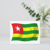 Carte postale du drapeau du Togo (Debout devant)