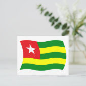 Carte postale du drapeau du Togo (Debout devant)