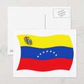 Carte postale du drapeau du Venezuela (Devant / Derrière)