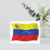 Carte postale du drapeau du Venezuela (Debout devant)