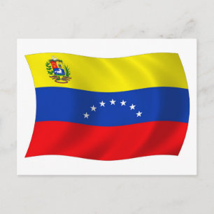 Carte postale du drapeau du Venezuela