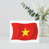 Carte postale du drapeau du Vietnam (Debout devant)