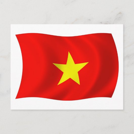 Carte postale du drapeau du Vietnam (Devant)