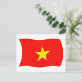Carte postale du drapeau du Vietnam (Debout devant)