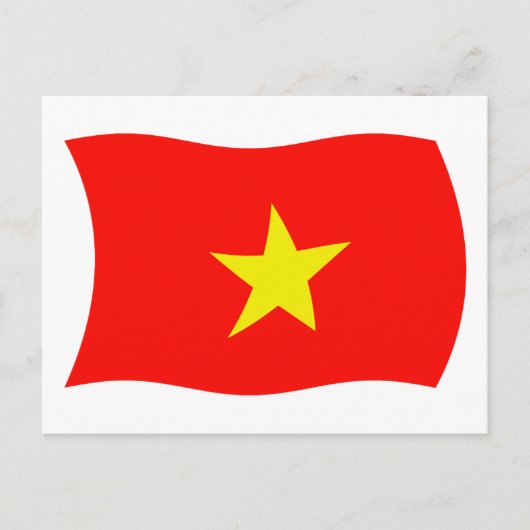 Carte postale du drapeau du Vietnam (Devant)