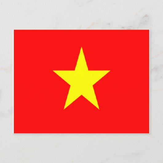 Carte postale du drapeau du Vietnam (Devant)