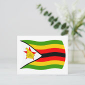 Carte postale du drapeau du Zimbabwe (Debout devant)