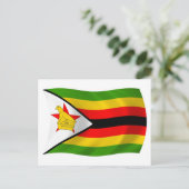 Carte postale du drapeau du Zimbabwe (Debout devant)