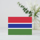 Carte postale du drapeau gambien (Debout devant)