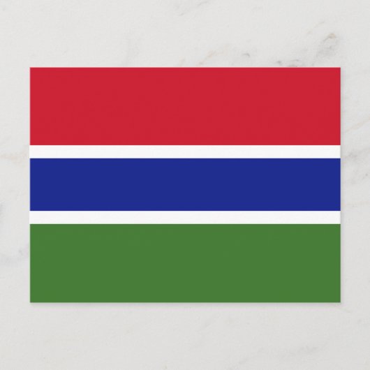 Carte postale du drapeau gambien (Devant)