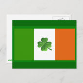 Carte postale du drapeau irlandais (Devant / Derrière)