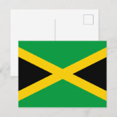 Carte postale du drapeau jamaïcain (Devant / Derrière)