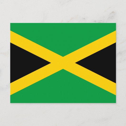 Carte postale du drapeau jamaïcain (Devant)