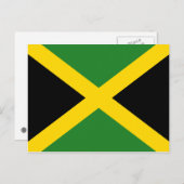 Carte postale du drapeau jamaïcain (Devant / Derrière)