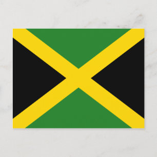 Carte postale du drapeau jamaïcain