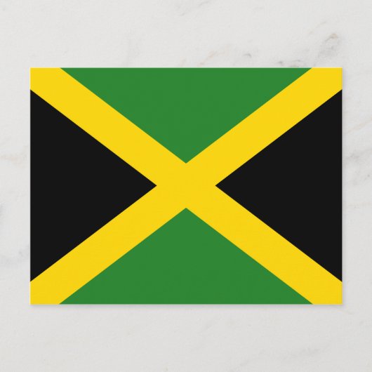 Carte postale du drapeau jamaïcain (Devant)