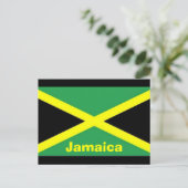 Carte postale du drapeau jamaïcain (Debout devant)