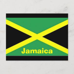 Carte postale du drapeau jamaïcain