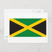 Carte postale du drapeau jamaïcain (Devant / Derrière)